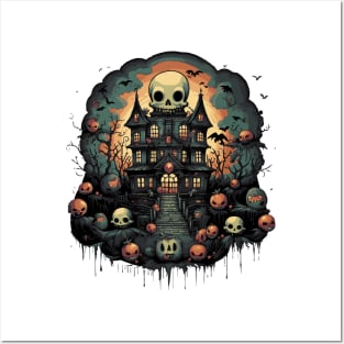 Fantasy Skulls Haunted House Posters and Art